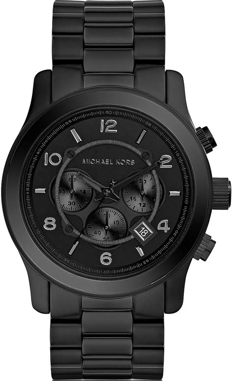 michael kors black watxh|michael kors black dial watch.